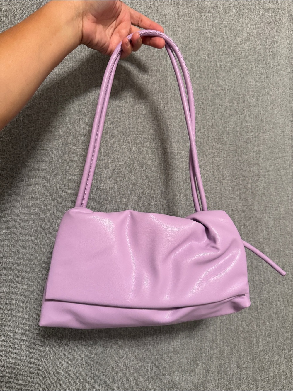 OLD NAVY Lavender Shoulder Bag - Minimal Soft-Pleat Design